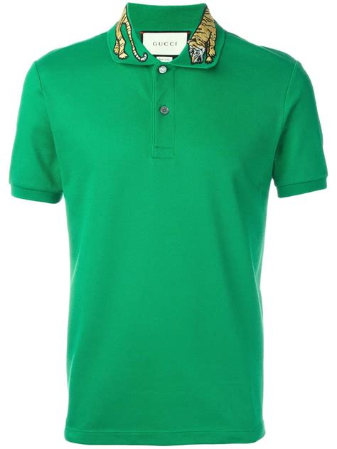 gucci shirt green|green gucci polo shirt.